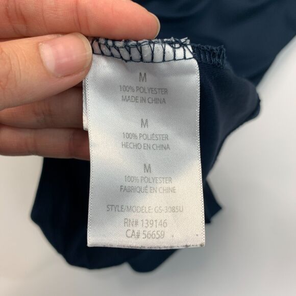 Striker Soccer Team USA T Shirt Mens M Medium Navy Blue V Neck Short Sleeve - Picture 10 of 13